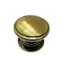Richelieu 1-1/4 Inch Diameter Mushroom Cabinet Knob From the Expression Collection Antique English
