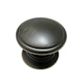 Richelieu 1-1/4 Inch Diameter Mushroom Cabinet Knob From the Expression Collection Brushed Oil-Rubbed Bronze