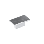 Richelieu 1-9/16 Inch Rectangular Cabinet Knob Polished Nickel