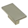 Richelieu 1-9/16 Inch Rectangular Cabinet Knob Brushed Nickel