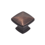 Richelieu 1-1/4 Inch Square Cabinet Knob Brushed Oil-Rubbed Bronze