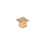 Richelieu 1-5/16 Inch Square Cabinet Knob Aurum Brushed Gold