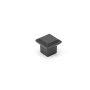 Richelieu 1-5/16 Inch Square Cabinet Knob Matte Black