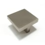Richelieu 1-5/8 Inch Square Cabinet Knob Brushed Nickel