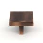 Richelieu 1-5/8 Inch Square Cabinet Knob Brushed Oil-Rubbed Bronze