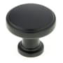 Richelieu 1-5/16 Inch Mushroom Cabinet Knob Matte Black