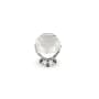 Richelieu 1-3/16 Inch Round Cabinet Knob Crystal / Clear / Chrome