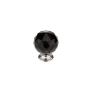 Richelieu 1-3/16 Inch Round Cabinet Knob Chrome / Black