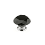 Richelieu 1-15/16 Inch Mushroom Cabinet Knob Chrome / Black