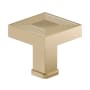 Richelieu 1-3/8 Inch Square Cabinet Knob Champagne Bronze