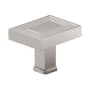 Richelieu 1-3/4 Inch Rectangular Cabinet Knob Brushed Nickel