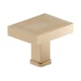 Richelieu 1-3/4 Inch Rectangular Cabinet Knob Champagne Bronze