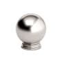 Richelieu 1-3/16 Inch Round Cabinet Knob Brushed Nickel