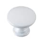 Richelieu 1-13/16 Inch Mushroom Cabinet Knob White