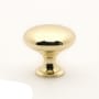 Richelieu 1-3/16 Inch Mushroom Cabinet Knob Brass