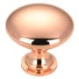 Richelieu 1-3/16 Inch Mushroom Cabinet Knob Copper