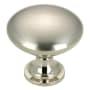 Richelieu 1-3/16 Inch Mushroom Cabinet Knob Brushed Nickel