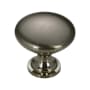 Richelieu 1-3/16 Inch Mushroom Cabinet Knob Black Nickel