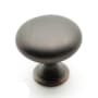 Richelieu 1-3/16 Inch Mushroom Cabinet Knob Brushed Oil-Rubbed Bronze