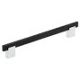 Richelieu 7-9/16" Center to Center Bar Cabinet Pull Chrome / Matte Black