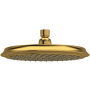 Riobel 2 GPM Single Function Rain Shower Head Brushed Gold