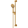 Riobel 1.8 GPM Multi Function Hand Shower Package - Includes Slide Bar and Hose Brushed Gold
