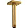 Riobel 5-5/8" Ceiling Mounted Shower Arm and Flange Brushed Gold