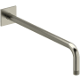 Riobel 15-3/4" Wall Mounted Shower Arm and Square Flange Brushed Nickel