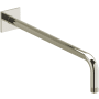 Riobel 15-3/4" Wall Mounted Shower Arm and Square Flange Polished Nickel