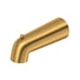Riobel 6-3/8" Integrated Diverter Tub Spout Brushed Gold