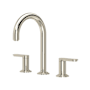 Riobel Arca 1.2 GPM Widespread Bathroom Faucet with Pop-Up Drain Assembly Polished Nickel