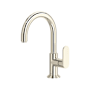 Riobel Arca 1.2 GPM Single Hole Bathroom Faucet with Pop-Up Drain Assembly Polished Nickel
