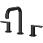 Riobel Arca 1.2 GPM Widespread Bathroom Faucet with Pop-Up Drain Assembly Black