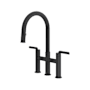 Riobel Authentica 1.5 GPM Bridge Pull Down Kitchen Faucet Black