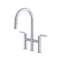 Riobel Authentica 1.5 GPM Bridge Pull Down Kitchen Faucet Chrome