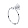 Riobel Authentica 6" Wall Mounted Towel Ring Chrome