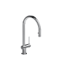 Riobel Azure 1.8 GPM Single Hole Pull Down Kitchen Faucet Chrome