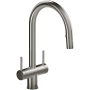 Riobel Azure 1.5 GPM Single Hole Pull Down Kitchen Faucet Stainless Steel