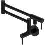 Riobel Azure 5.5 GPM Wall Mounted Single Hole Pot Filler Black