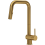 Riobel Azure 1.5 GPM Single Hole Pull Down Kitchen Faucet Brushed Gold