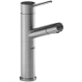 Riobel Cayo 1.8 GPM Single Hole Pull Out Bar Faucet Stainless Steel