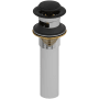 Riobel 1-1/4" Push Drain Assembly Black