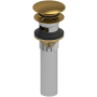 Riobel 1-1/4" Push Drain Assembly Brushed Gold