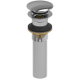 Riobel 1-1/4" Push Drain Assembly - Less Overflow Chrome