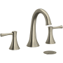 Riobel Edge 1.2 GPM Widespread Bathroom Faucet Brushed Nickel