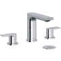 Riobel Fresk 1.2 GPM Widespread Bathroom Faucet Chrome