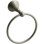 Riobel Hudson 6-1/4" Wall Mounted Towel Ring Brushed Nickel