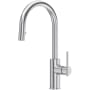 Riobel Lateral 1.8 GPM Single Hole Pull Down Kitchen Faucet Stainless Steel