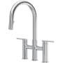 Riobel Lateral 1.8 GPM Widespread Pull Down Kitchen Faucet Stainless Steel