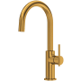 Riobel Lateral 1.8 GPM Single Hole Kitchen Faucet Brushed Gold